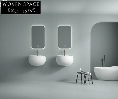 Modern White Ceramic Wall-Hung Bathroom Sink Basin for Contemporary Spaces