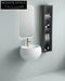 Modern White Ceramic Wall-Hung Bathroom Sink Basin for Contemporary Spaces
