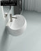 Modern White Ceramic Wall-Hung Bathroom Sink Basin for Contemporary Spaces