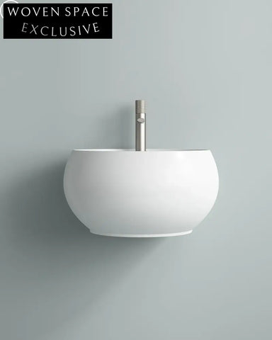 Modern White Ceramic Wall-Hung Bathroom Sink Basin for Contemporary Spaces