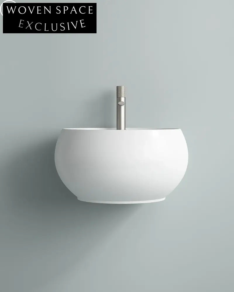 Modern White Ceramic Wall-Hung Bathroom Sink Basin for Contemporary Spaces