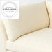 Modern White Fabric L-Shape Three Seater Wooden Sectional Sofa