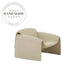 Modern White Leather Tufted Foldable Recliner Leisure Chair