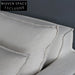 Modern White Linen Slipcovered 3-Seat Sofa for Living Room Furniture Decor