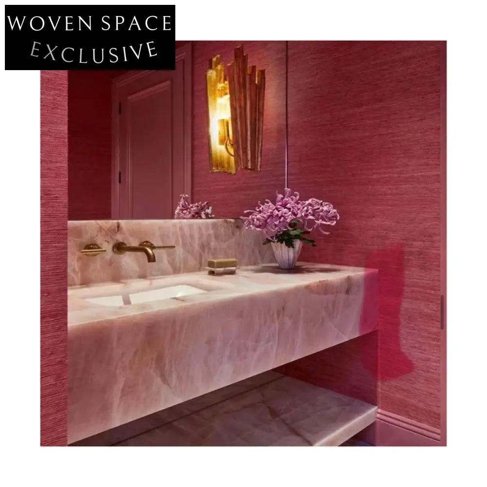 Modern White Onyx Bathroom Vanity with Single Hole Basin and Marble Stone Cabinet Green Onyx Sink Pink Onyx Basin Pink