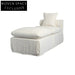 Elegant Modern White Slipcover Three-Seat Sofa Couch Set for Living Room