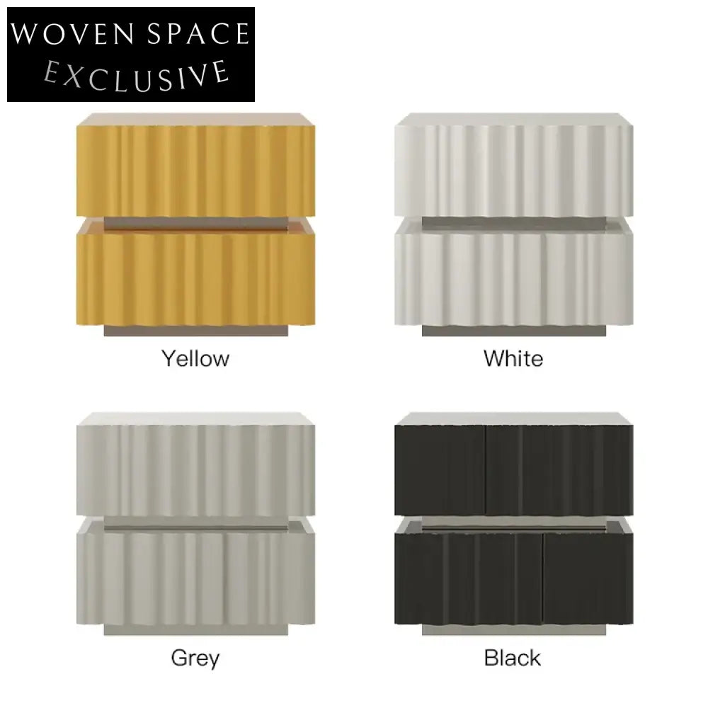 Modern White Wooden Side Cabinet for Living Room Storage & Decor