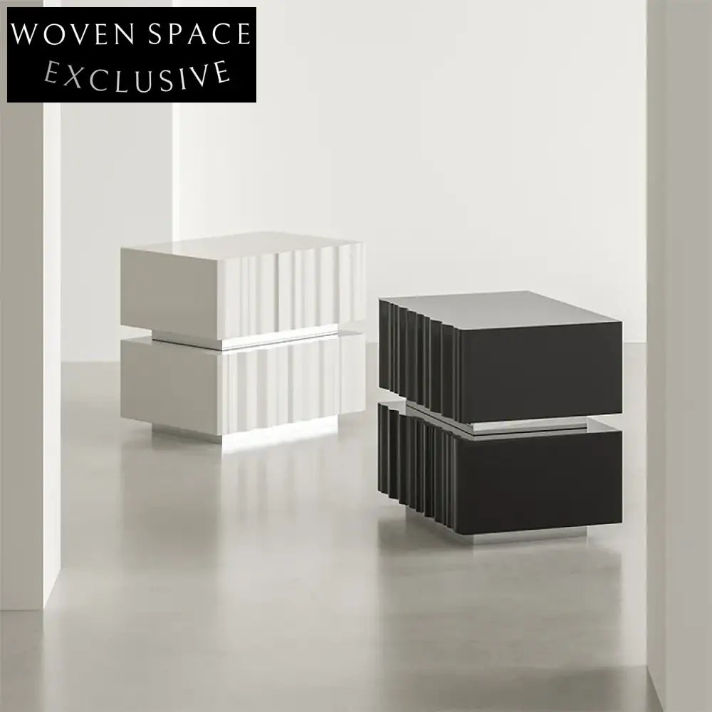 Modern White Wooden Side Cabinet for Living Room Storage & Decor