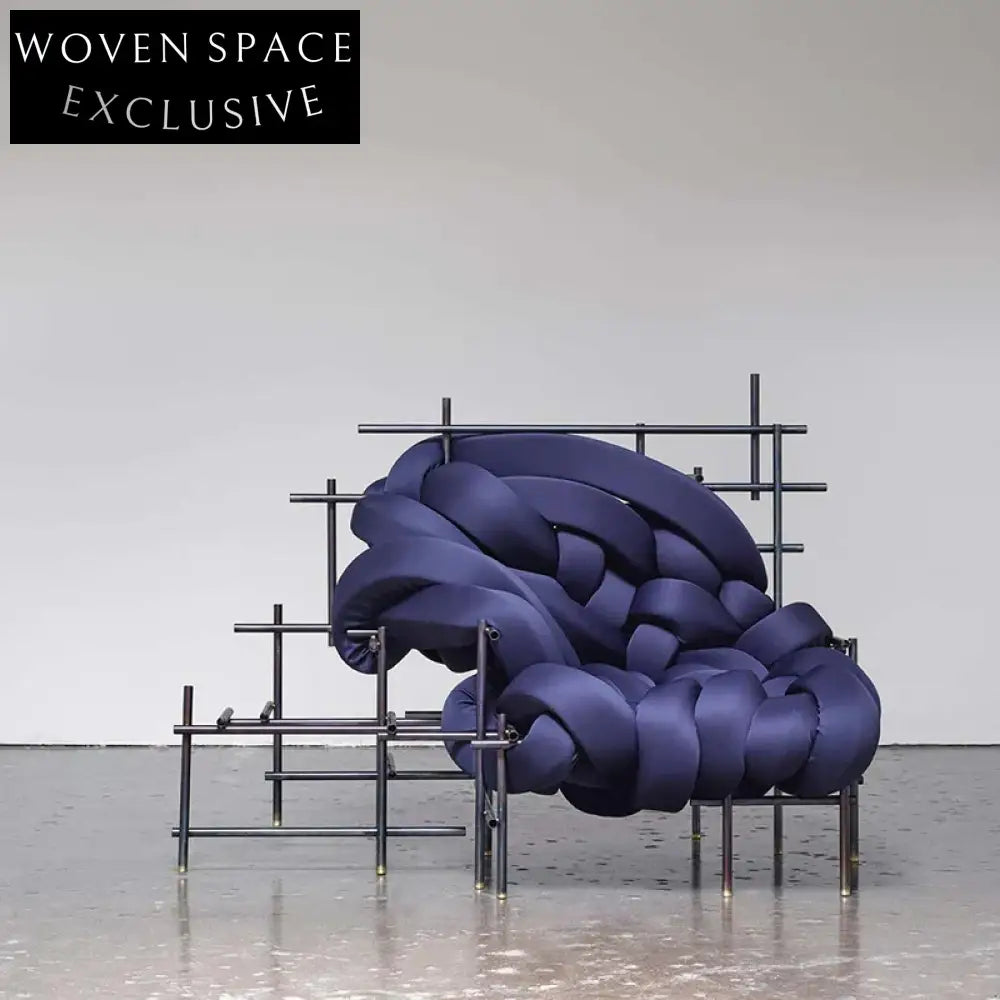 Modern Winding Stainless Steel Tube Art Leisure Chair for Living Room Sofa