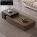 Modern Wood Cream White Walnut Center Coffee Table Set for Living Room