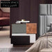 Modern Wood Frame Bedside Nightstand with Storage Drawer Table for Bedroom