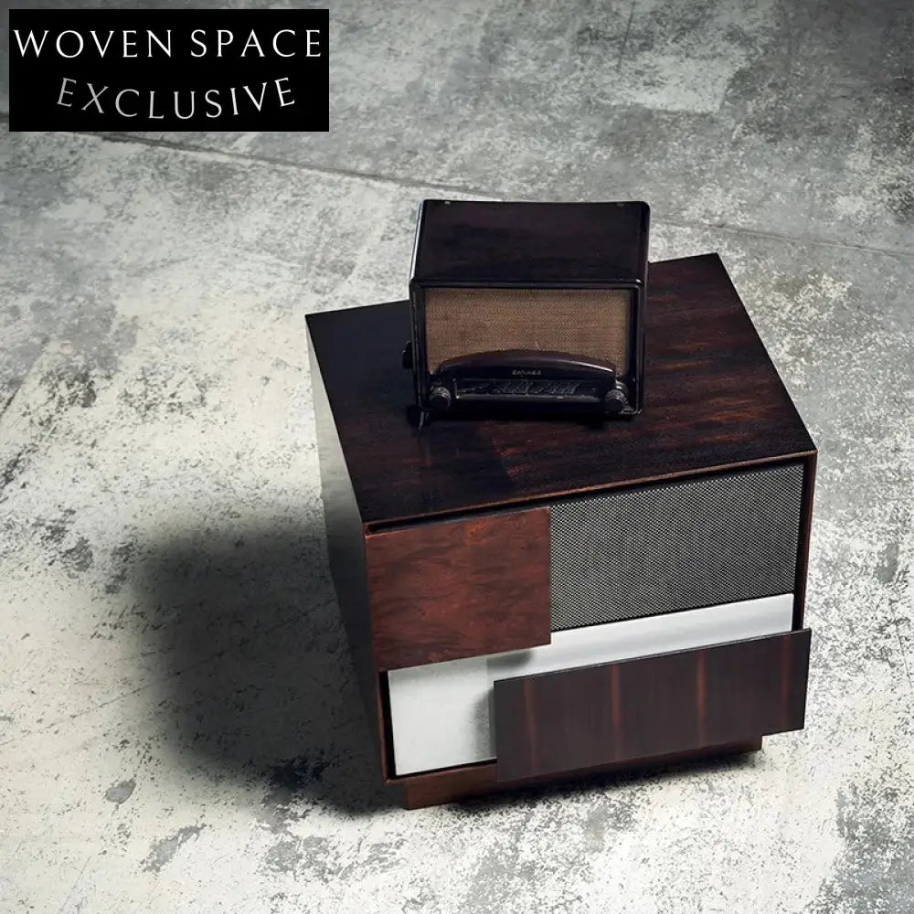 Modern Wood Frame Bedside Nightstand with Storage Drawer Table for Bedroom