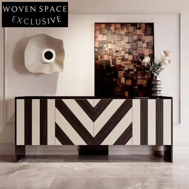 Modern Wood Frame TV Stand Storage Cabinet with Drawers for Living Room