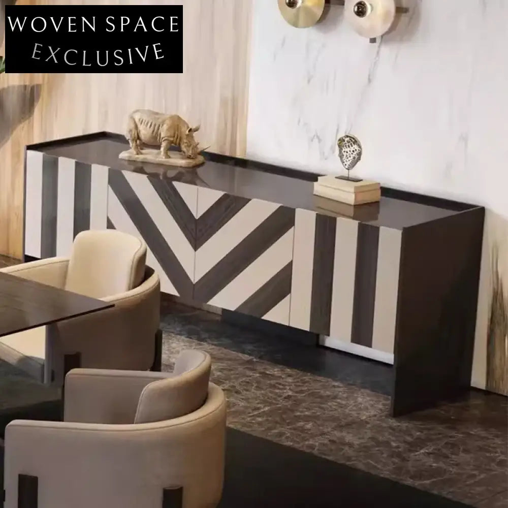 Modern Wood Frame TV Stand Storage Cabinet with Drawers for Living Room