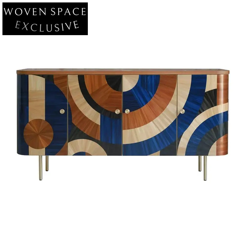 Modern Wood Sideboard Storage Cabinet for Living Room