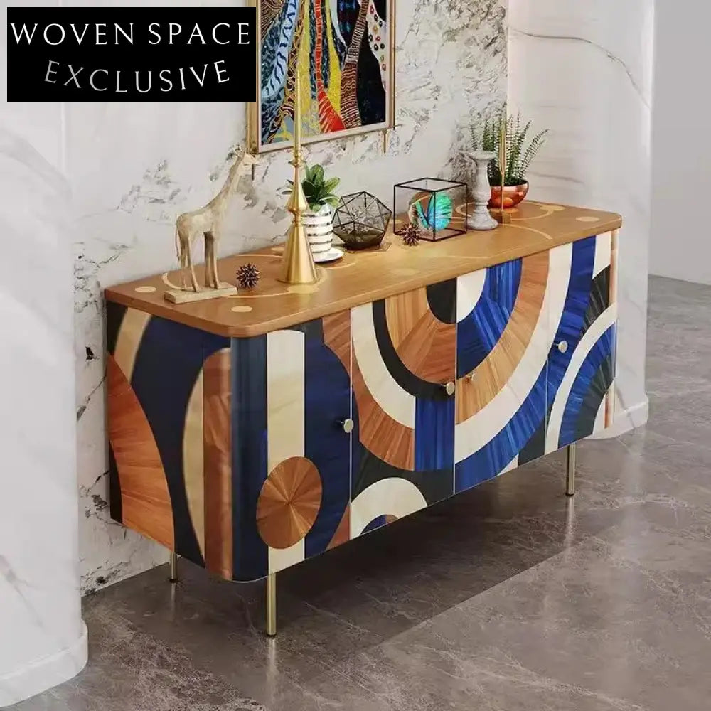 Modern Wood Sideboard Storage Cabinet for Living Room