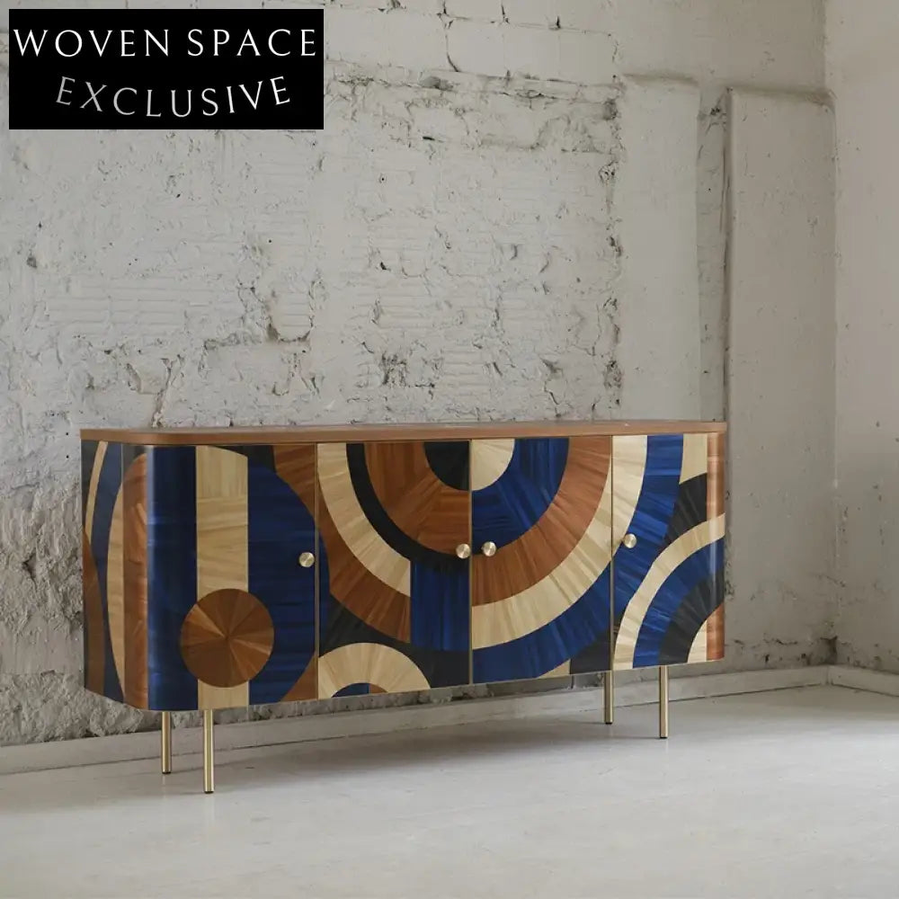 Modern Wood Sideboard Storage Cabinet for Living Room