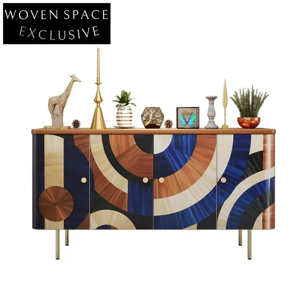 Modern Wood Sideboard Storage Cabinet for Living Room