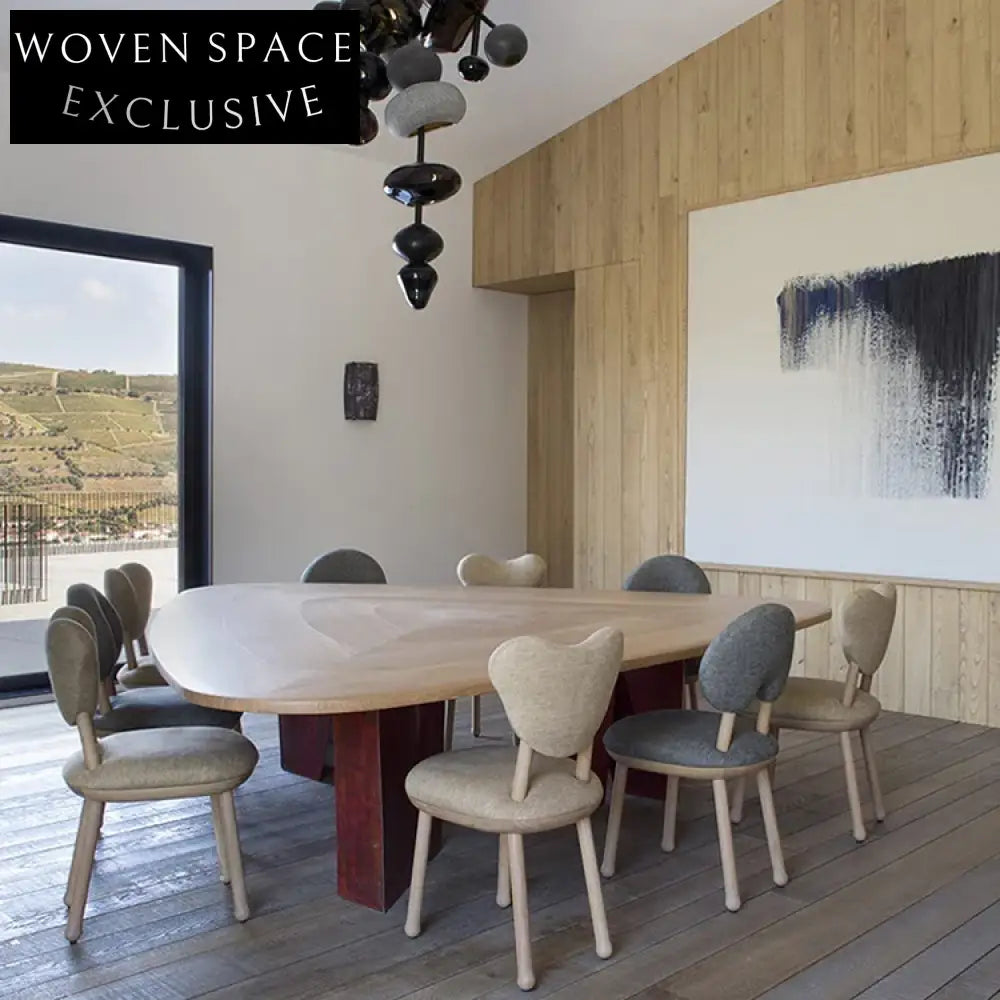 Modern Wood Upholstered Dining Chair for Cafe Restaurant Home Seating