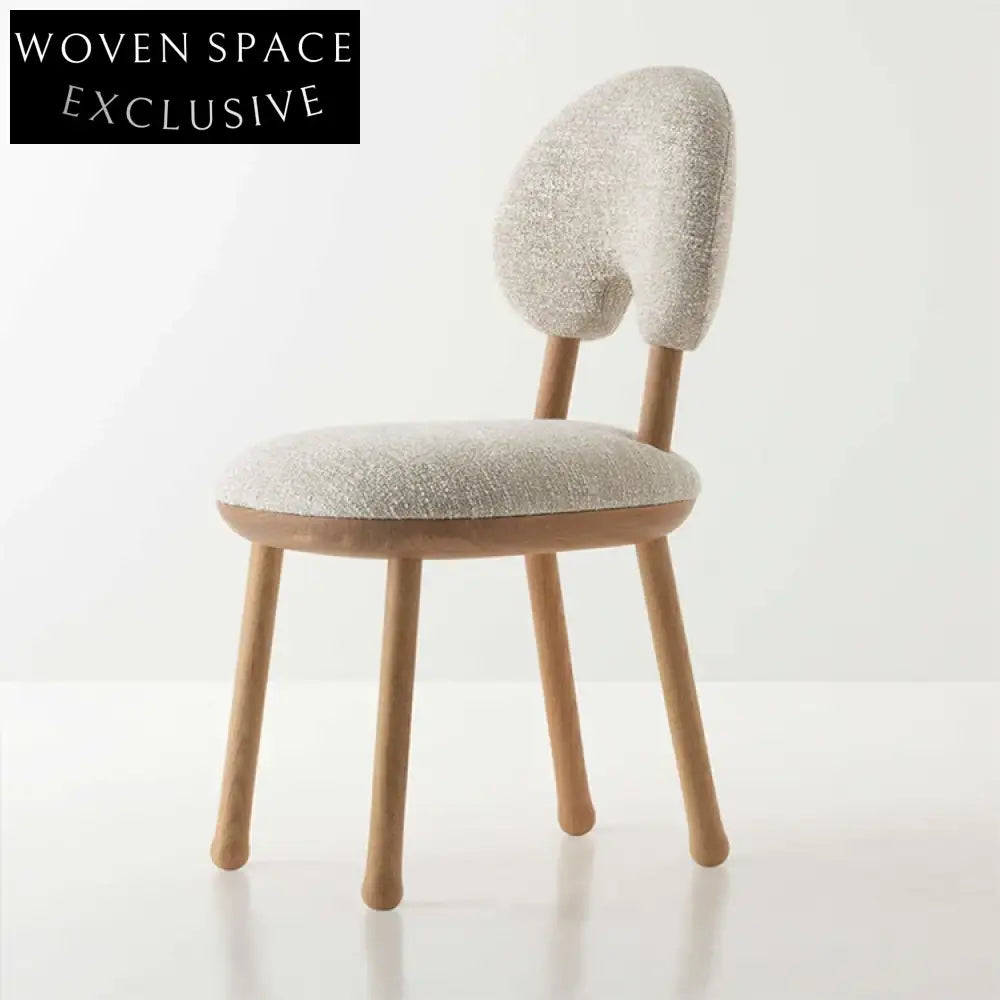 Modern Wood Upholstered Dining Chair for Cafe Restaurant Home Seating