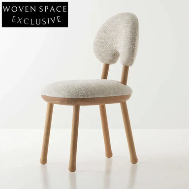 Modern Wood Upholstered Dining Chair for Cafe Restaurant Home Seating