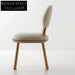 Modern Wood Upholstered Dining Chair for Cafe Restaurant Home Seating