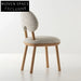 Modern Wood Upholstered Dining Chair for Cafe Restaurant Home Seating