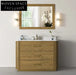 Modern Wood Veneer Light Oak Bathroom Vanity Cabinet with Soft-Close Drawers