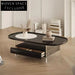 Modern Wood Veneer Storage Coffee Table for Elegant Living Spaces