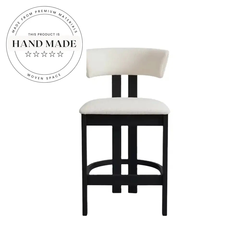 Modern Wooden Bar Counter Stool Armchair for Kitchen Hotel Bistro Use