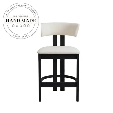 Modern Wooden Bar Counter Stool Armchair for Kitchen Hotel Bistro Use