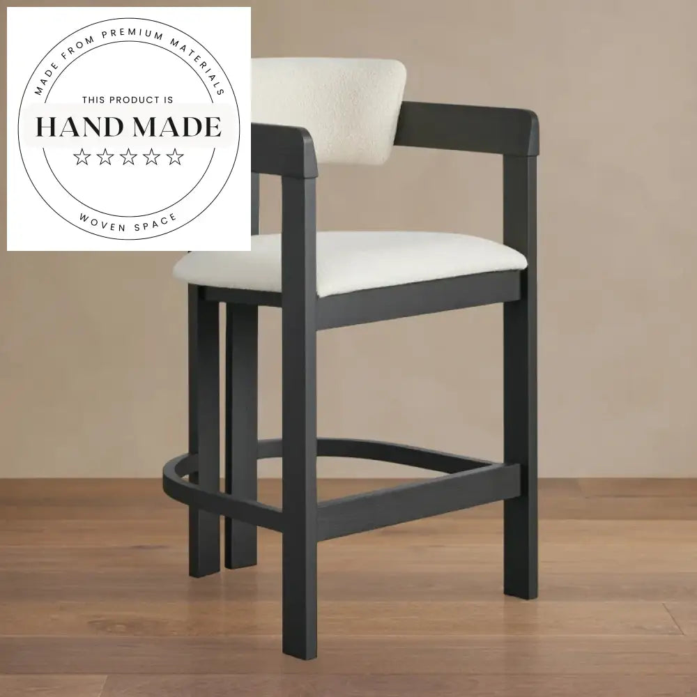 Modern Wooden Bar Counter Stool Armchair for Kitchen Hotel Bistro Use