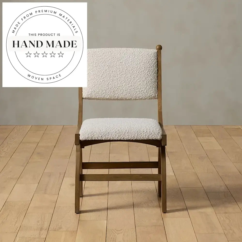 Modern Wooden Cafe Dining Chair with Nordic Upholstered Seating