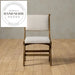 Modern Wooden Cafe Dining Chair with Nordic Upholstered Seating