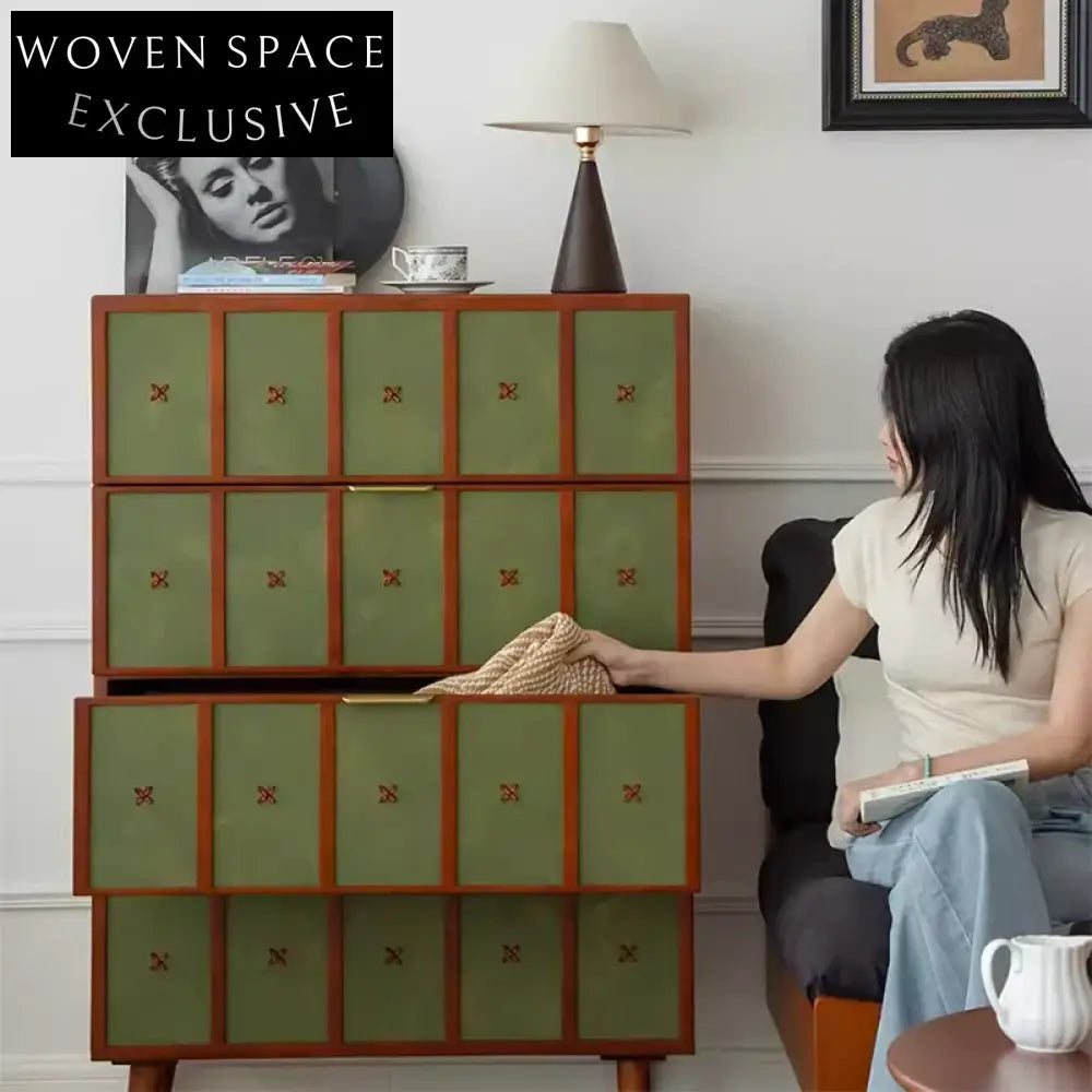 Modern Wooden Console Sideboard with Drawers for Elegant Living Room Cabinet