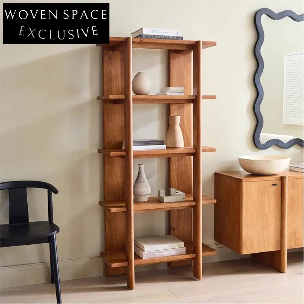 Modern Wooden Corner Kids Bookshelf for Living Room Bedroom Cabinet