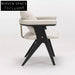 Modern Wooden Dining Chair with Elegant Curved Armrest and Custom Upholstery