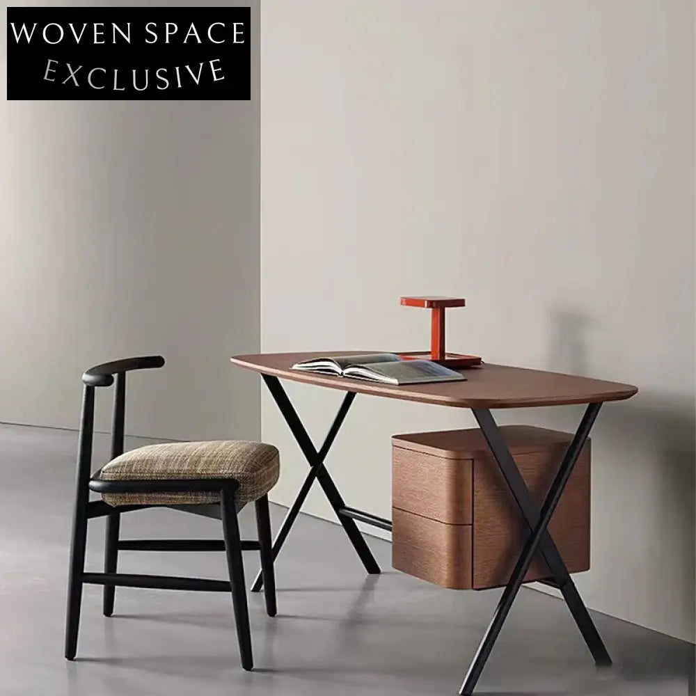 Modern Wooden Executive Study Desk with Drawer for Home Office Desk