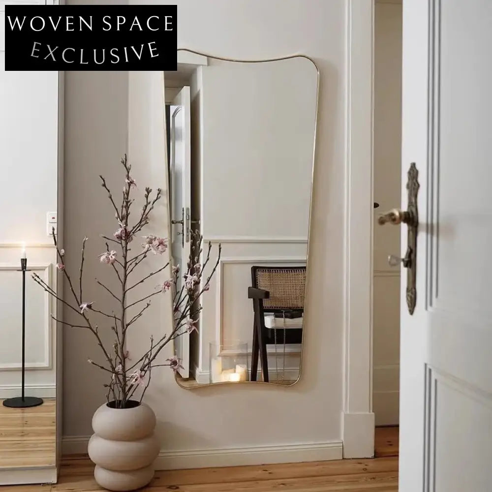 Modern Wooden Frame Full Length Wall Dressing Room Mirror