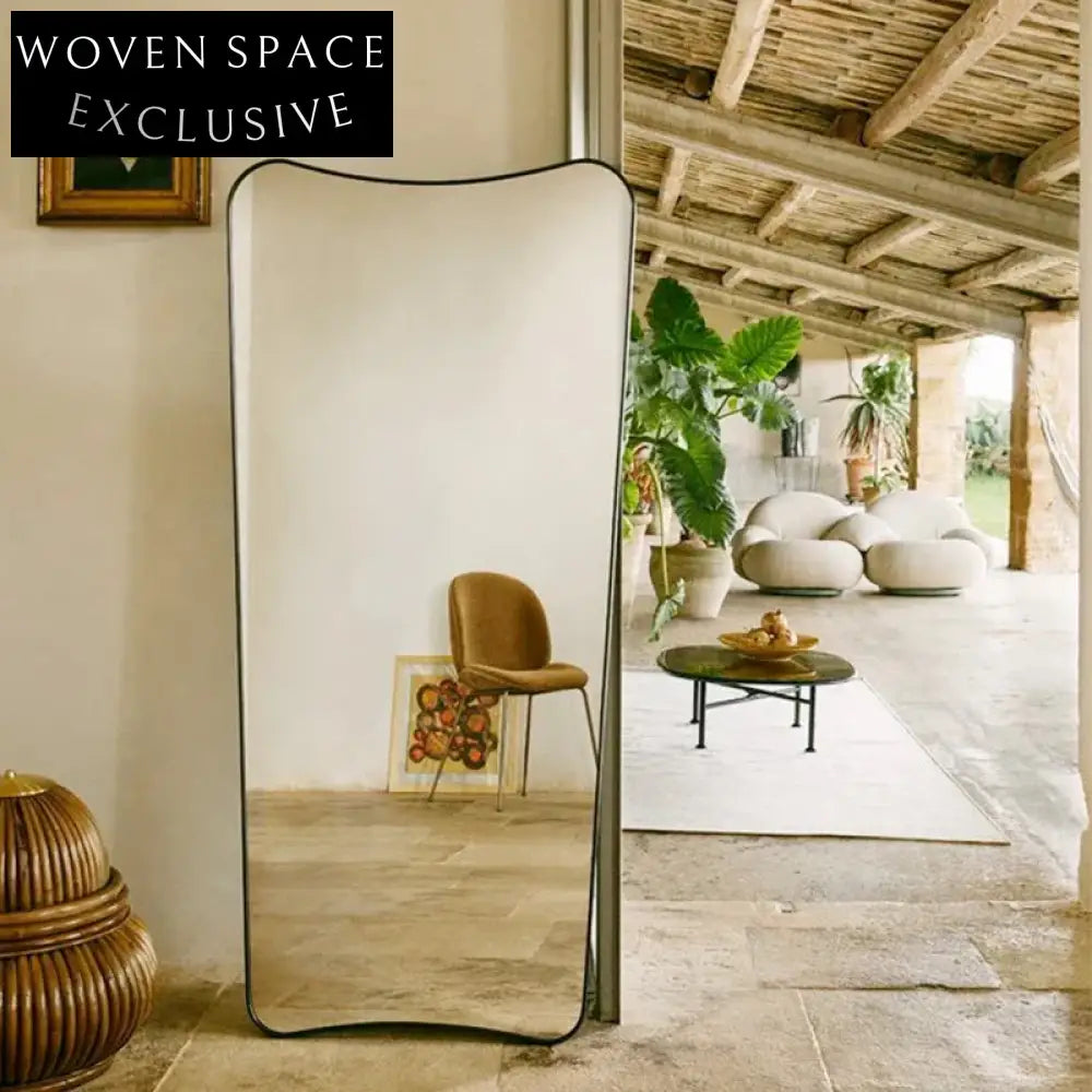 Modern Wooden Frame Full Length Wall Dressing Room Mirror