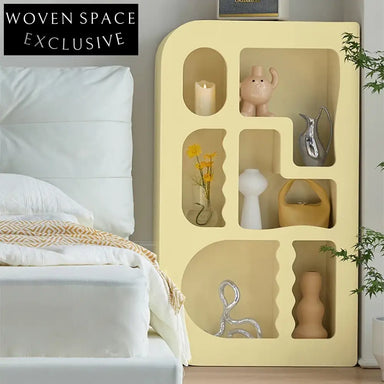 Modern Wooden Living Room Storage Bookcase Cabinet - Versatile Designer Sideboard