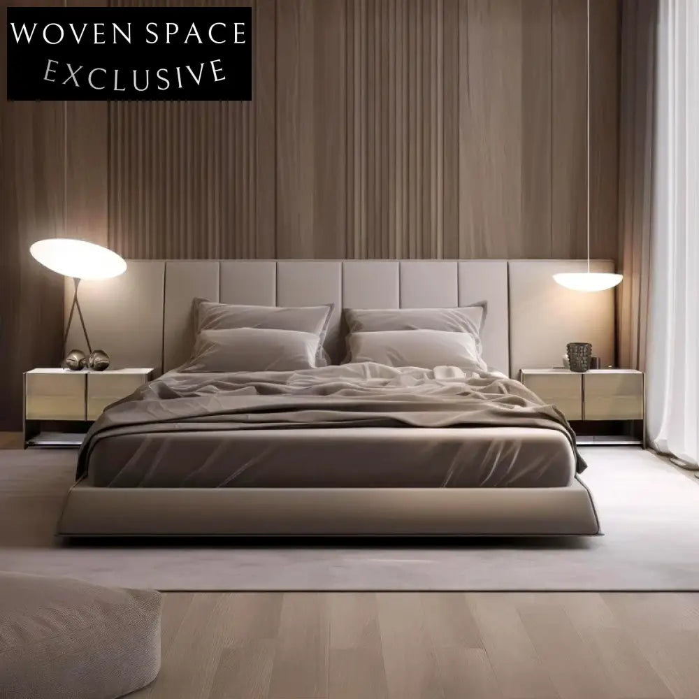 Modern Wooden Marble Top Four-Drawer Bedside Storage Nightstand Cabinet