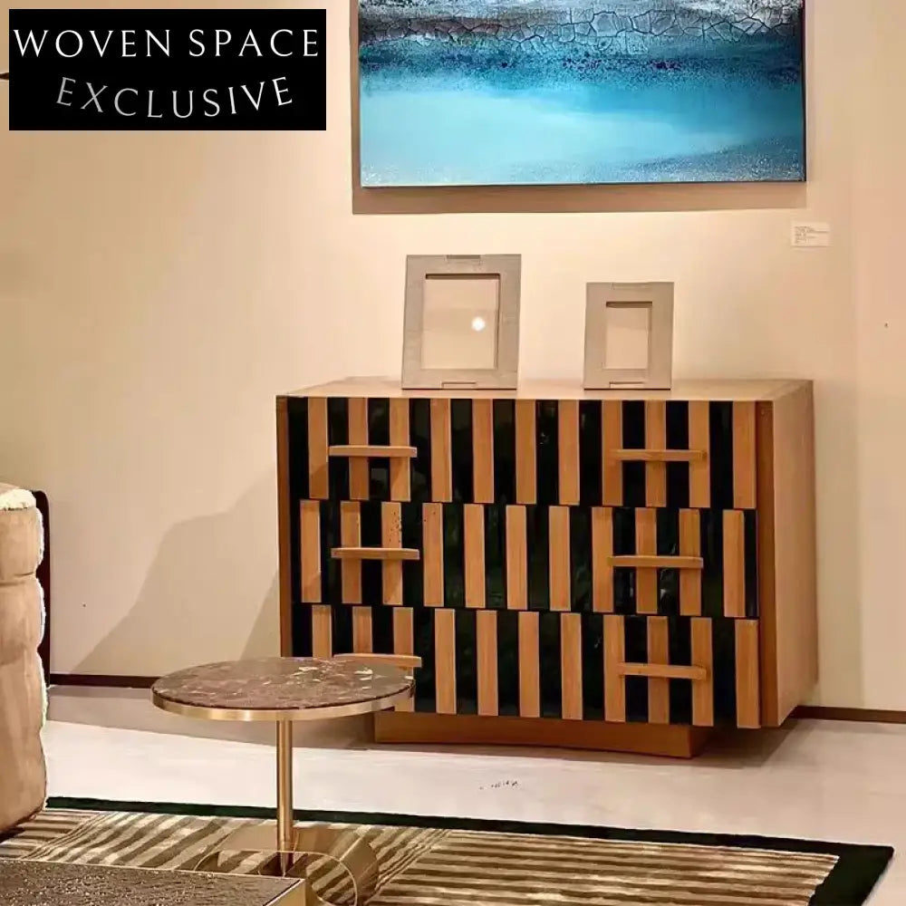 Modern Wooden Shoe Storage Cabinet for Entryway and Living Room