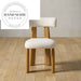 Modern Wooden Upholstered Dining Chair with Adjustable Height Kitchen Chair