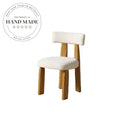Modern Wooden Upholstered Dining Chair with Adjustable Height Kitchen Chair