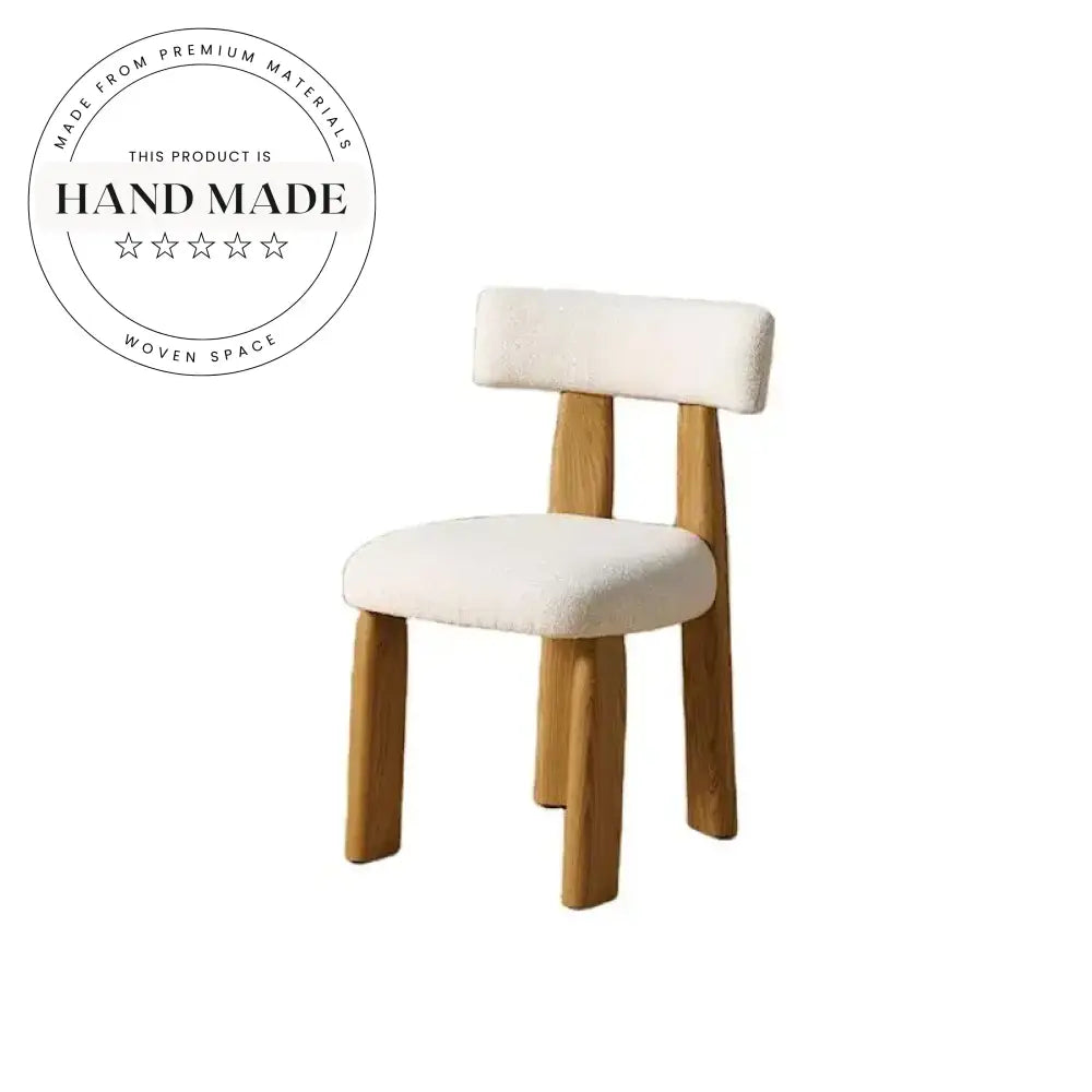 Modern Wooden Upholstered Dining Chair with Adjustable Height Kitchen Chair