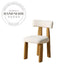 Modern Wooden Upholstered Dining Chair with Adjustable Height Kitchen Chair