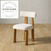Modern Wooden Upholstered Dining Chair with Adjustable Height Kitchen Chair