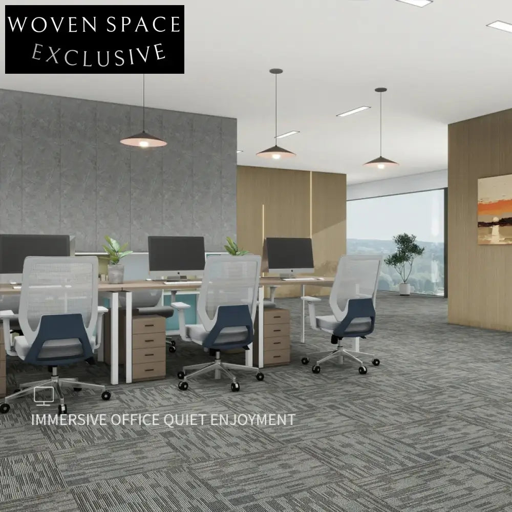 Modular Commercial Office Carpet Tiles - Thickened Non-Woven Fabric, Easy Stitching, Cuttable
