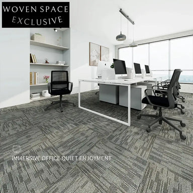 Modular Commercial Office Carpet Tiles - Thickened Non-Woven Fabric, Easy Stitching, Cuttable